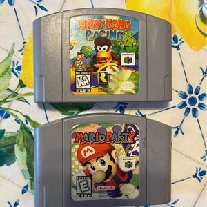 Nintendo 64 Diddy Kong Racing & Mario Party games!